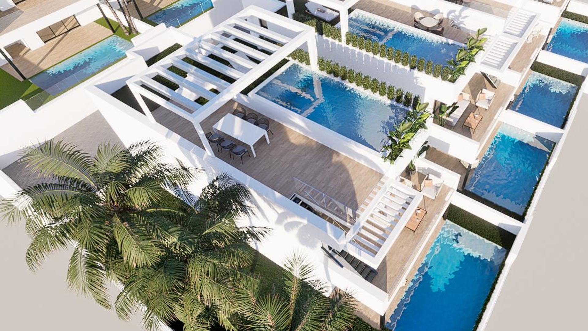 Bungalow i Mirador Hills Resort, Finestrat, Alicante, Spanien 3 sovrum, 255.59 kvm. Nr. 73223