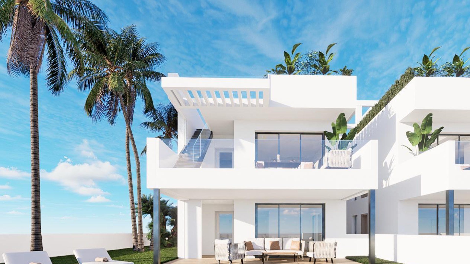 Bungalow i Mirador Hills Resort, Finestrat, Alicante, Spanien 3 sovrum, 255.59 kvm. Nr. 73223
