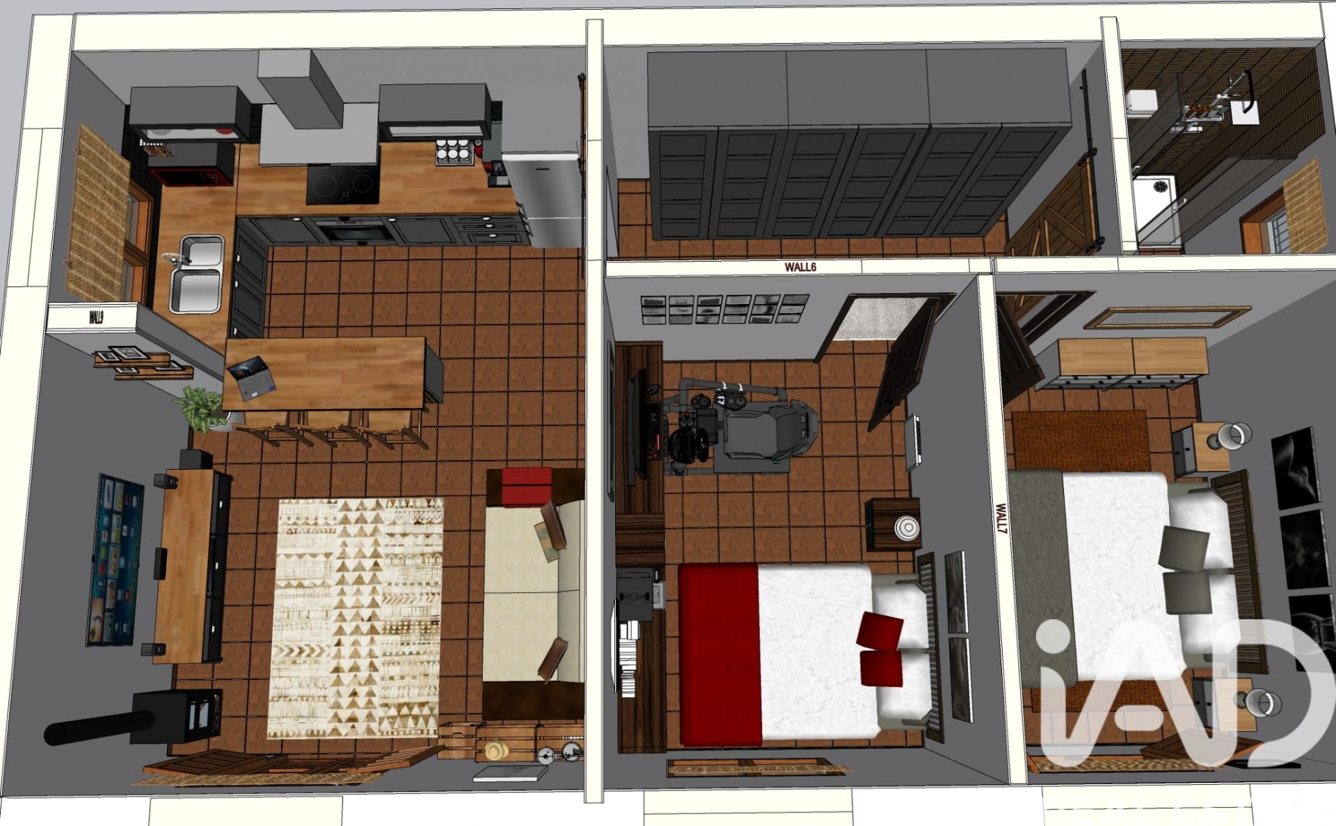 Talo Lloret de Mar, Girona, Espanja 2 makuuhuonetta, 60 m2 No. 172246