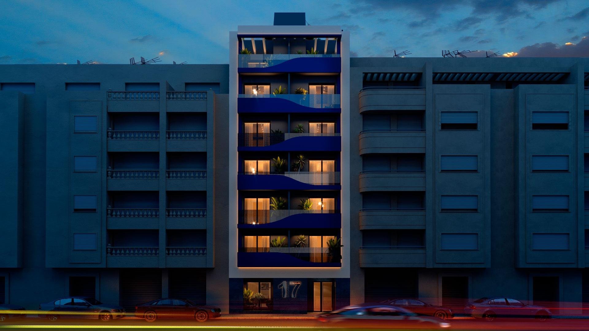 Apartment à Torrevieja, Alicante, Espagne 2 chambres, 80 m2 No. 165546