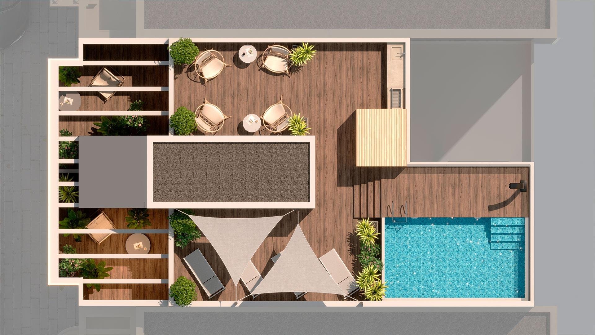 Apartment à Torrevieja, Alicante, Espagne 2 chambres, 80 m2 No. 165546