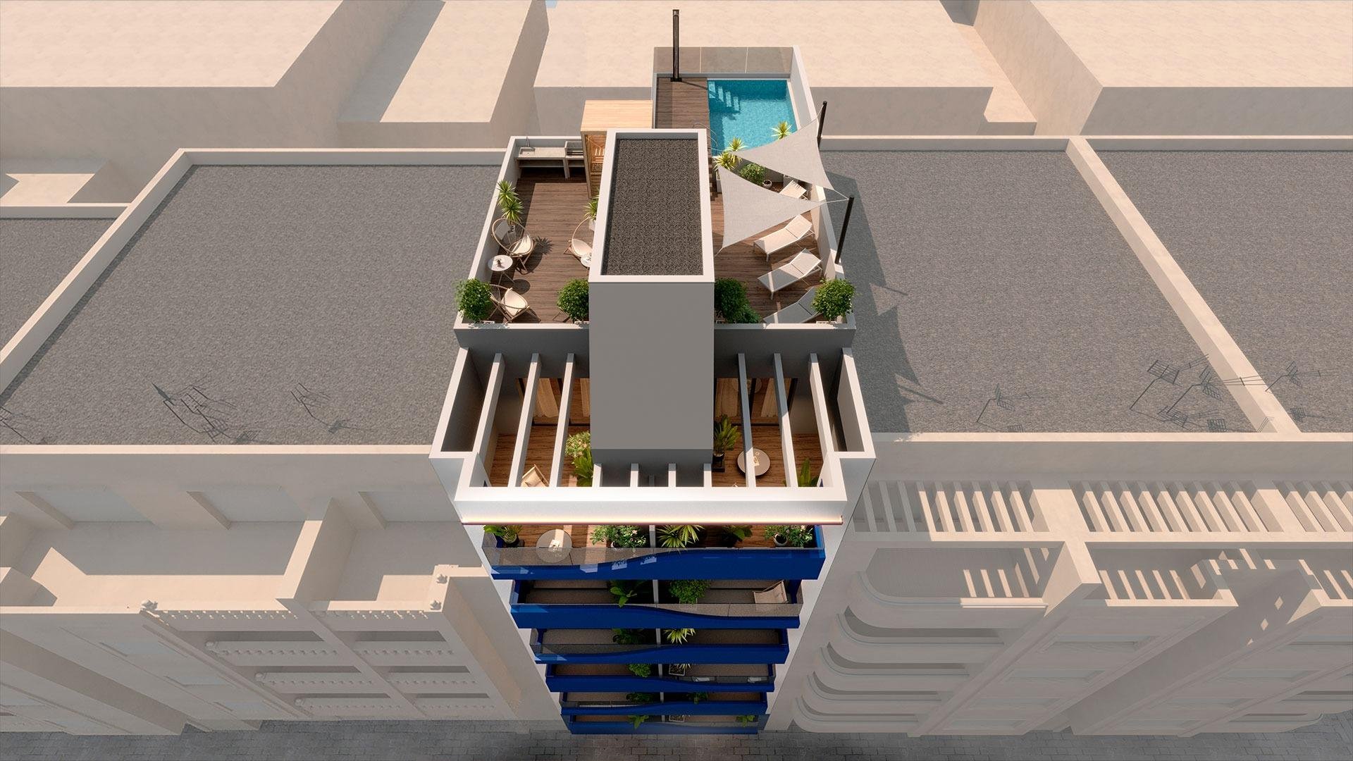 Apartment à Torrevieja, Alicante, Espagne 2 chambres, 80 m2 No. 165546