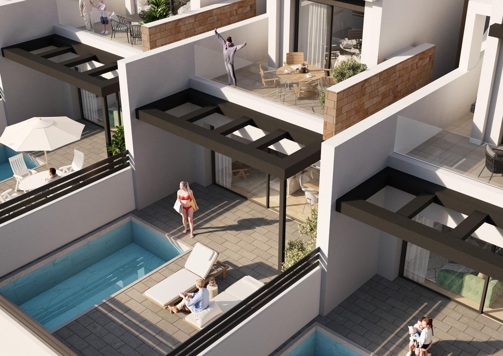 Talo Torrevieja, Alicante, Espanja 3 makuuhuonetta, 115 m2 No. 165544