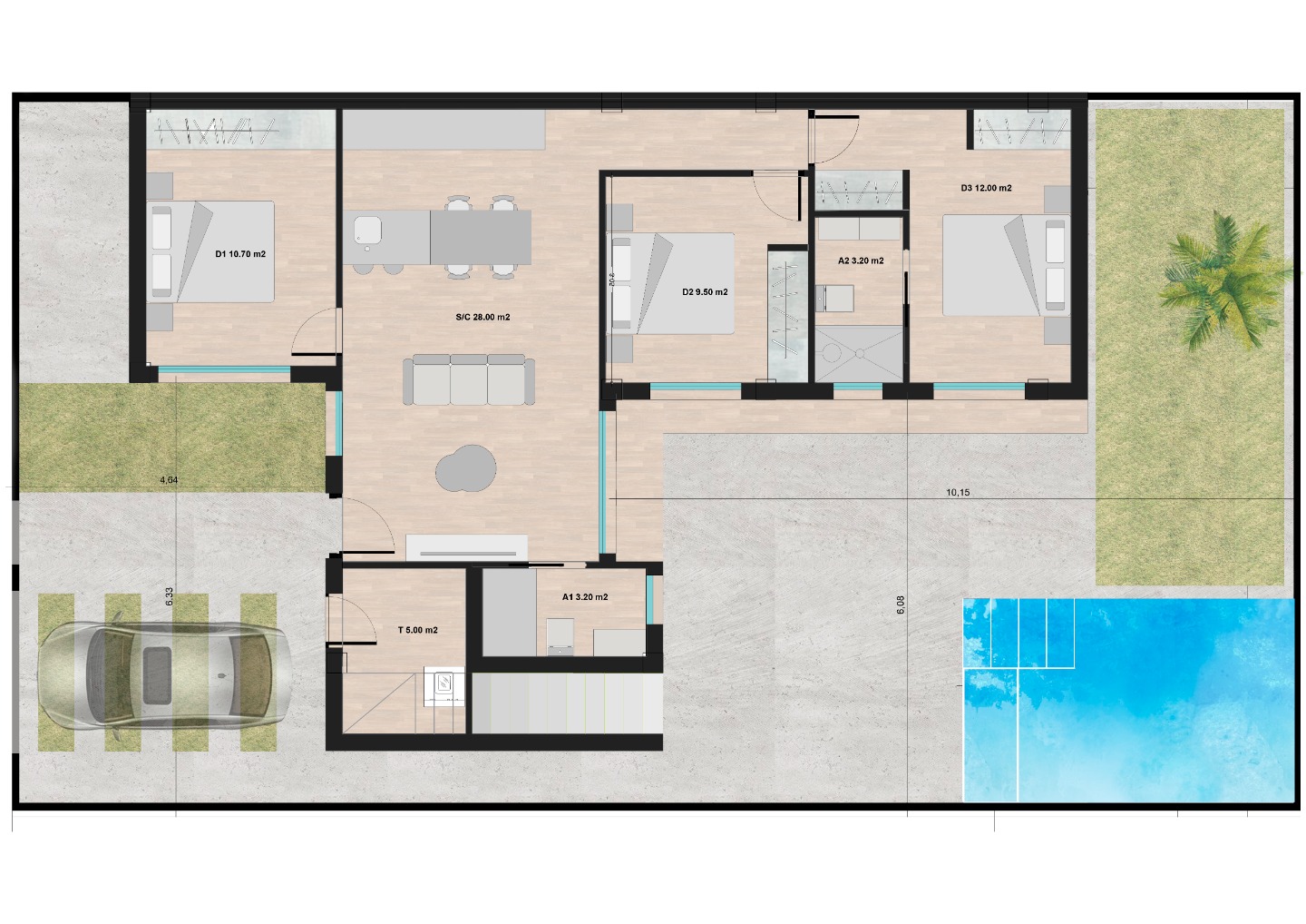 Villa à Roldan, Murcia, Espagne 3 chambres,  No. 80284