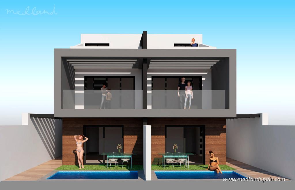 Villa en Santiago de la Ribera, Murcia, España 3 dormitorios, 107 m2 No. 132991