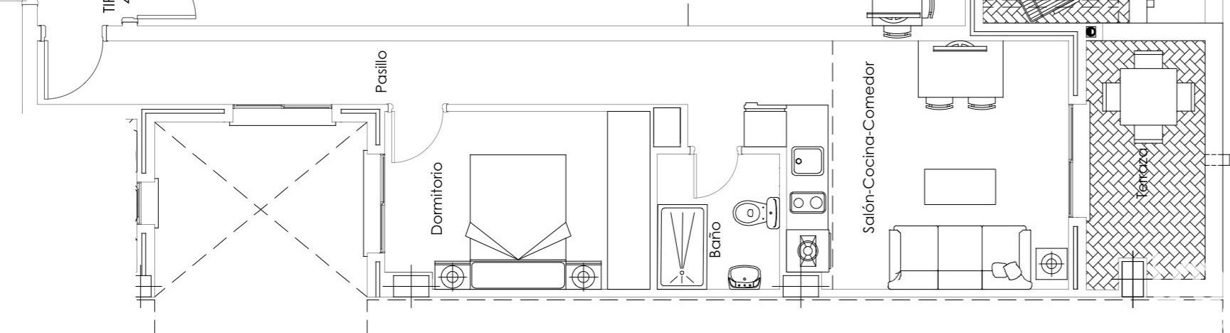 Apartment à Tarifa, Cadiz, Espagne 1 chambre, 53.89 m2 No. 173337