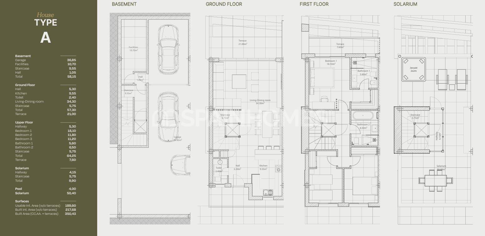 Huvila Marbella, Malaga, Espanja 3 makuuhuonetta, 189 m2 No. 195402