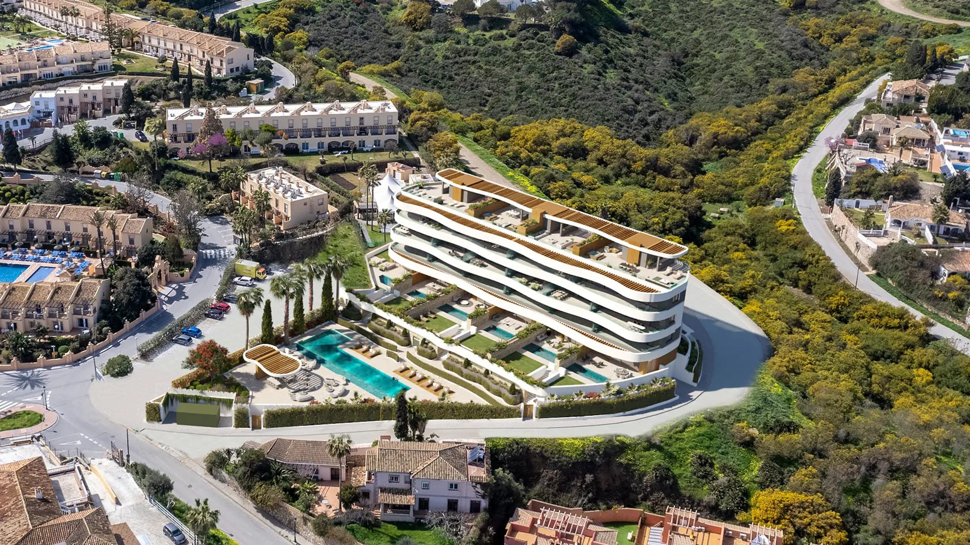 Apartment in Mijas, Malaga, Spain 3 bedrooms, 157 sq.m. No. 135443
