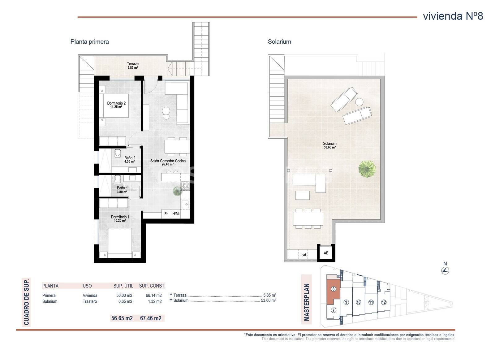 Penthouse in San Pedro del Pinatar, Murcia, Spain 2 bedrooms, 74 sq.m. No. 167359