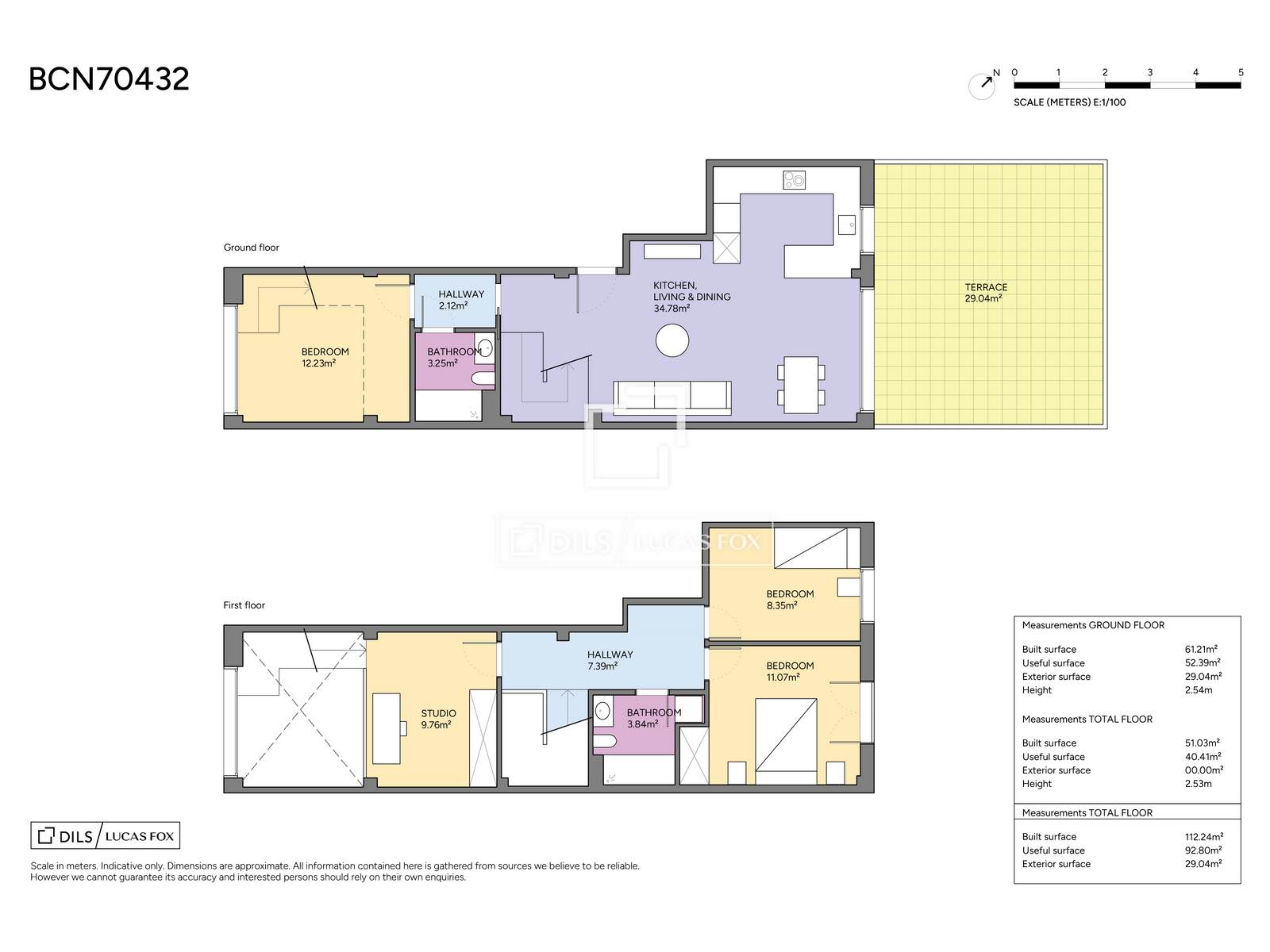 Wohnung in Barcelona, Spanien 3 Schlafzimmer, 112 m2 Nr. 192673
