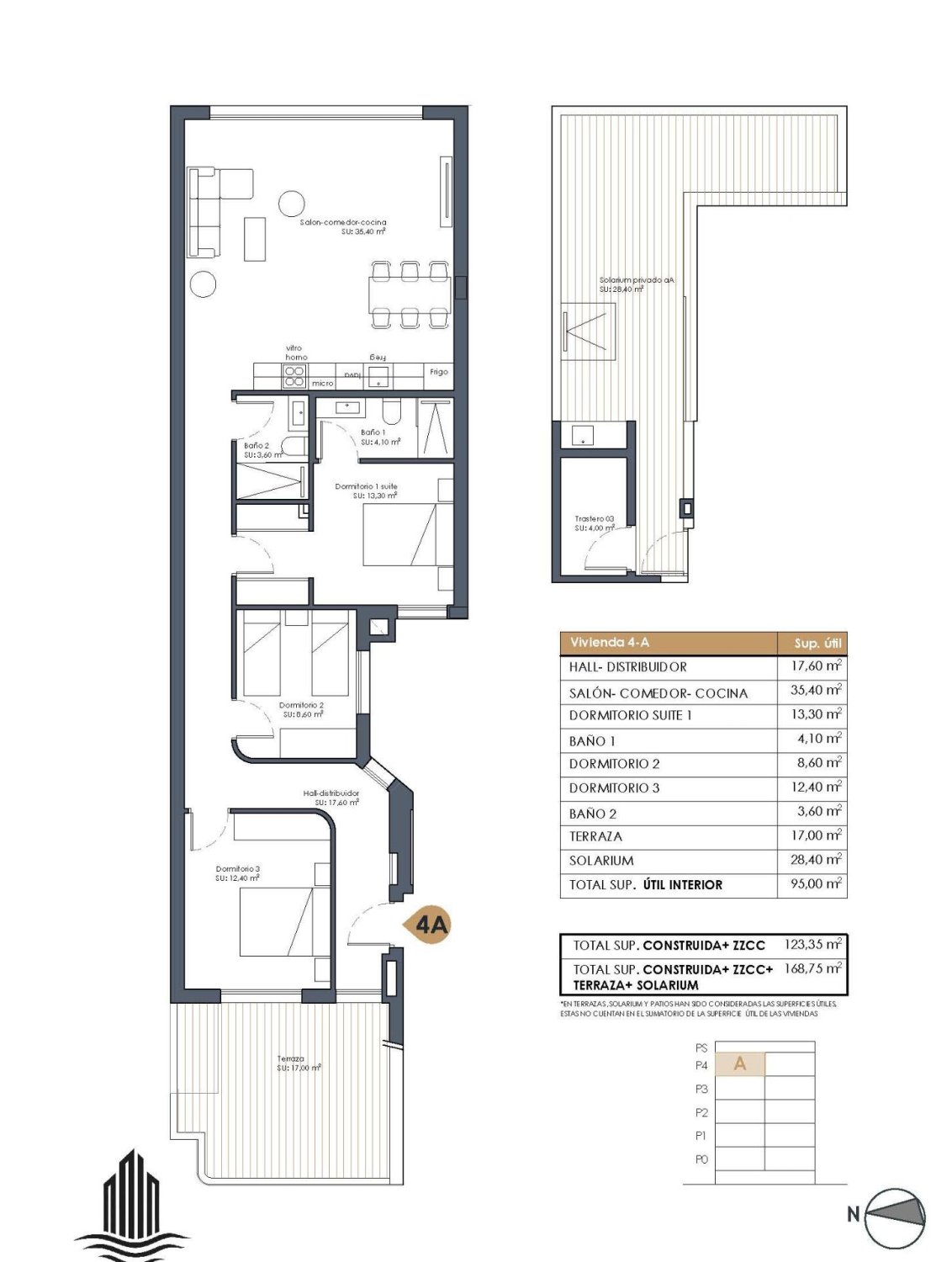 Apartamento en Guardamar del Segura, Alicante, España 3 dormitorios, 112 m2 No. 183484