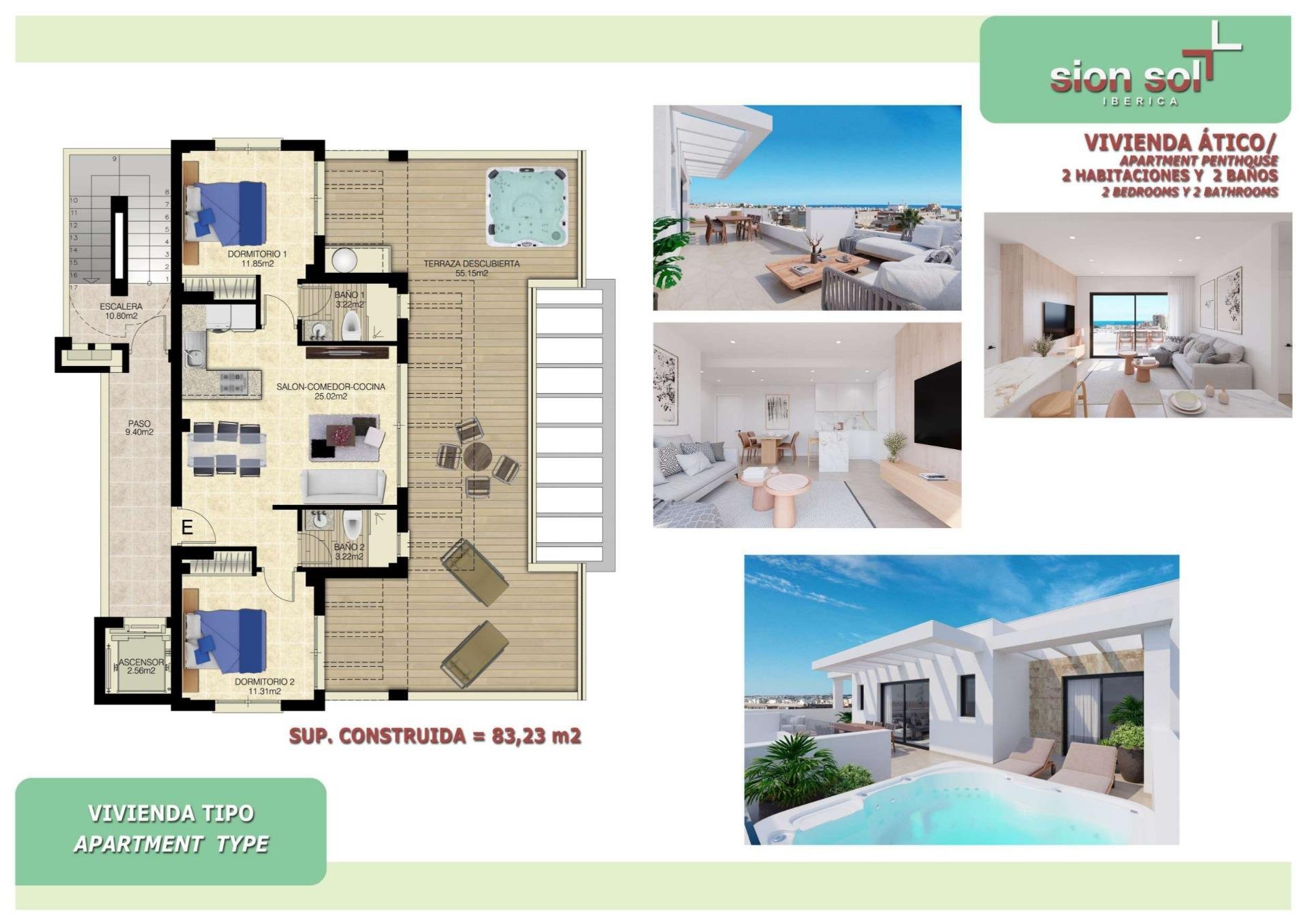 Appartamento a Torrevieja, Alicante, Spagna 2 camere da letto, 67 mq. N° 166012