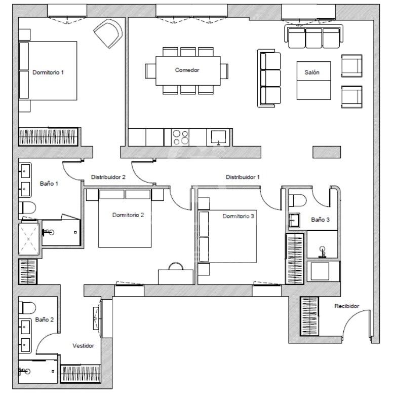 Apartamento en Madrid, España 3 dormitorios, 161 m2 No. 157170
