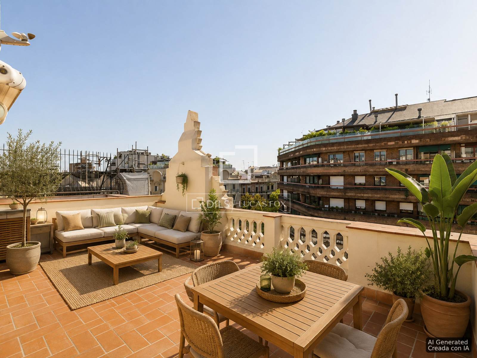 Kattohuoneisto Barcelona, Espanja 2 makuuhuonetta, 74 m2 No. 195615