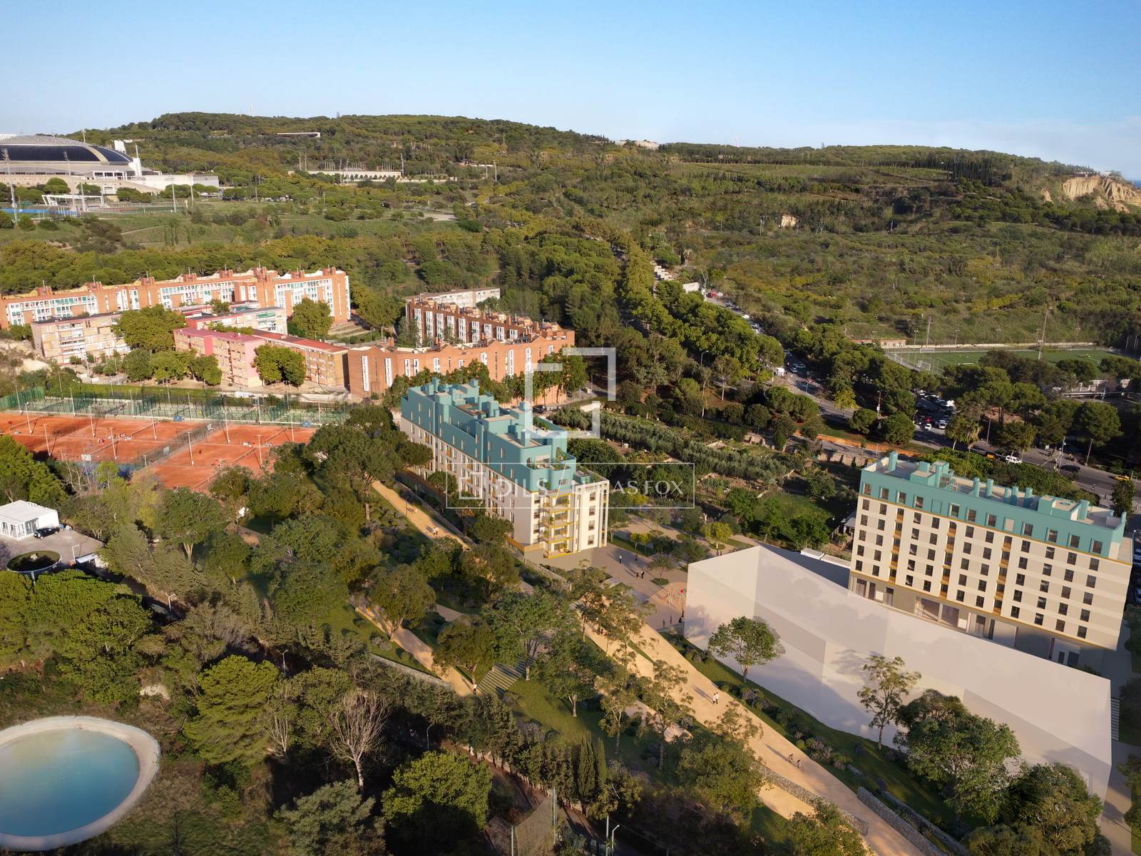 Kattohuoneisto Barcelona, Espanja 3 makuuhuonetta, 97 m2 No. 195613