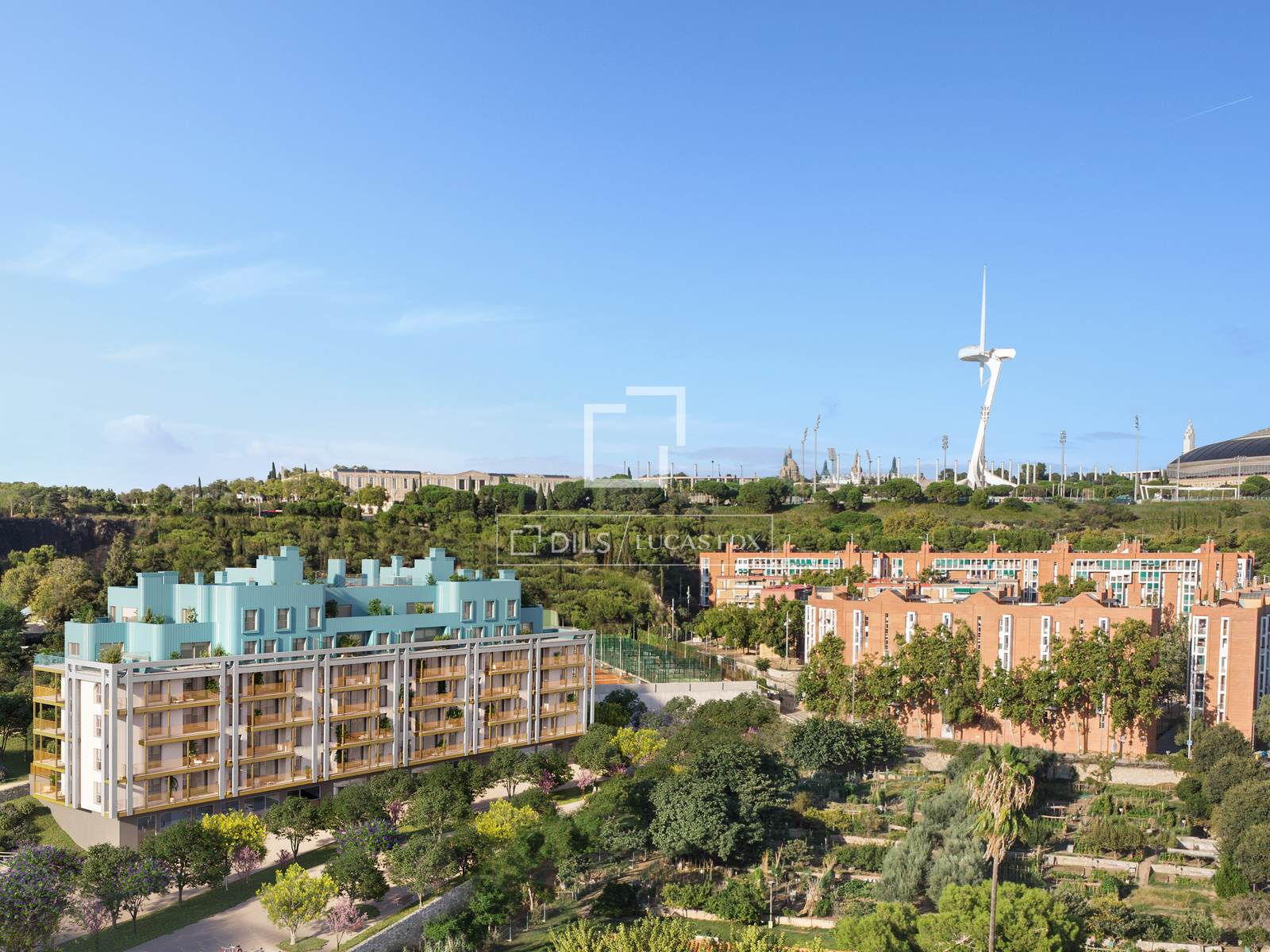Kattohuoneisto Barcelona, Espanja 3 makuuhuonetta, 97 m2 No. 195613