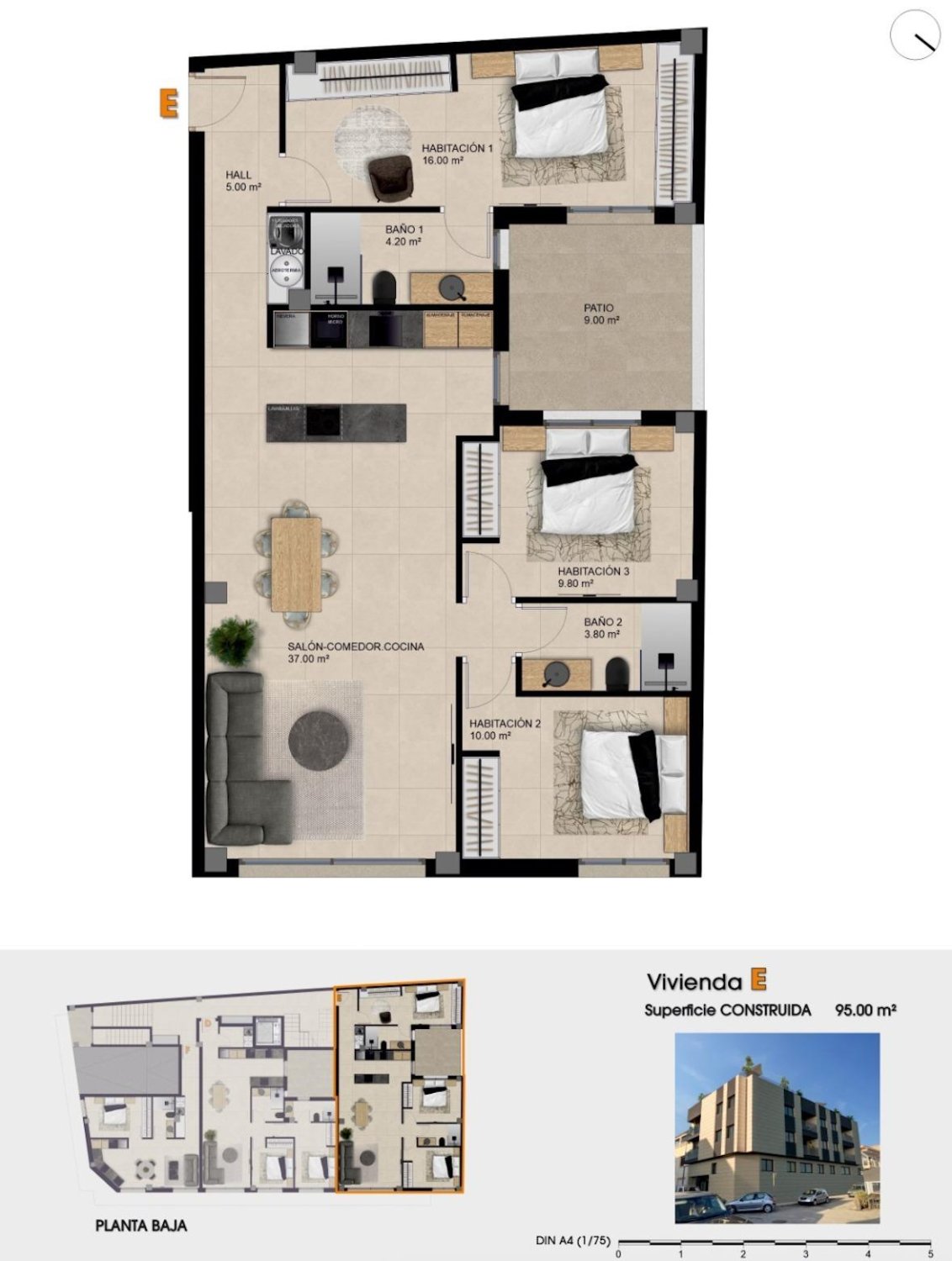 Apartamento en Elche, Alicante, España 2 dormitorios, 84.7 m2 No. 181643
