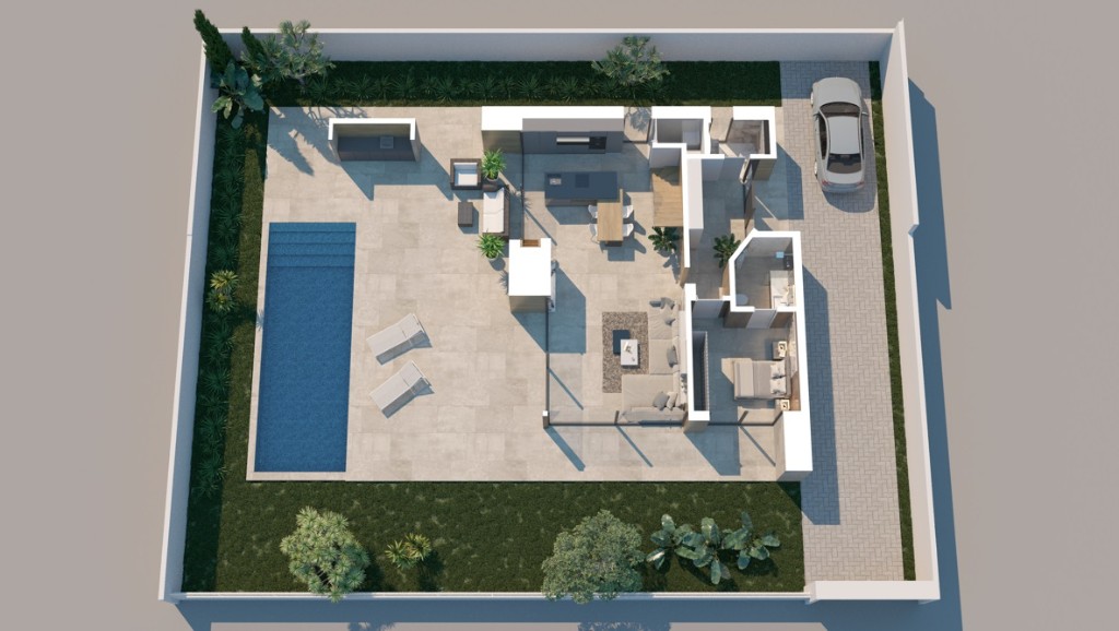 Villa i Ciudad Quesada, Alicante, Spanien 3 sovrum, 150 kvm. Nr. 145195