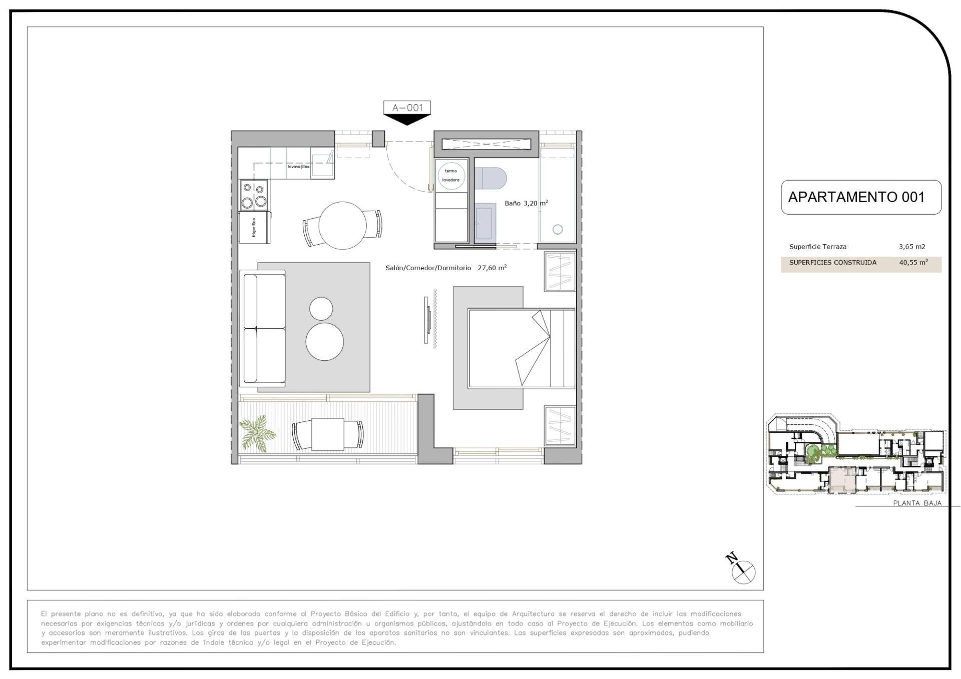 Apartament w San Pedro del Pinatar, Murcia, Hiszpania 40 mkw. nr 183434