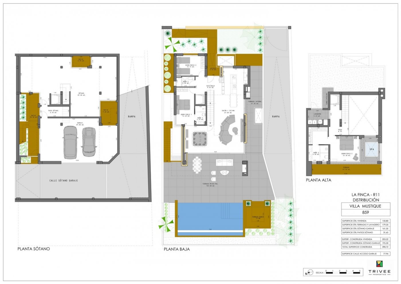 Villa à Algorfa, Alicante, Espagne 3 chambres, 203 m2 No. 179390