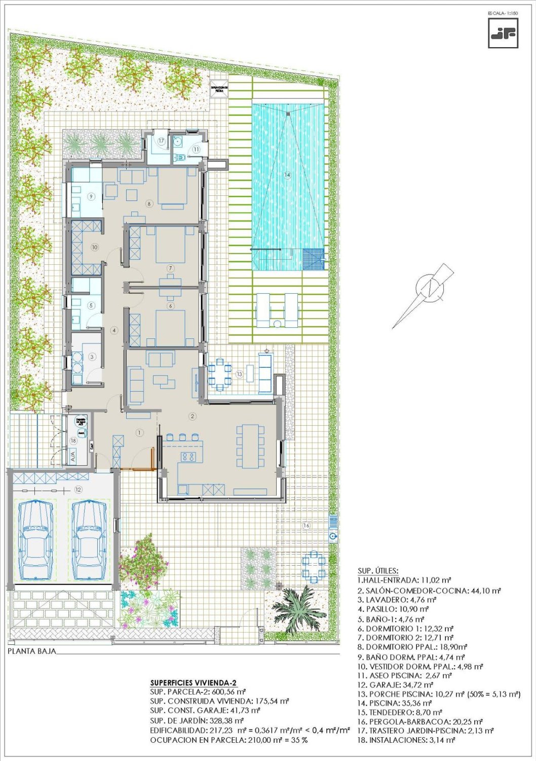 Villa San Javier, Murcia, Spānijā 3 istabas, 217 m2 Nr. 148251