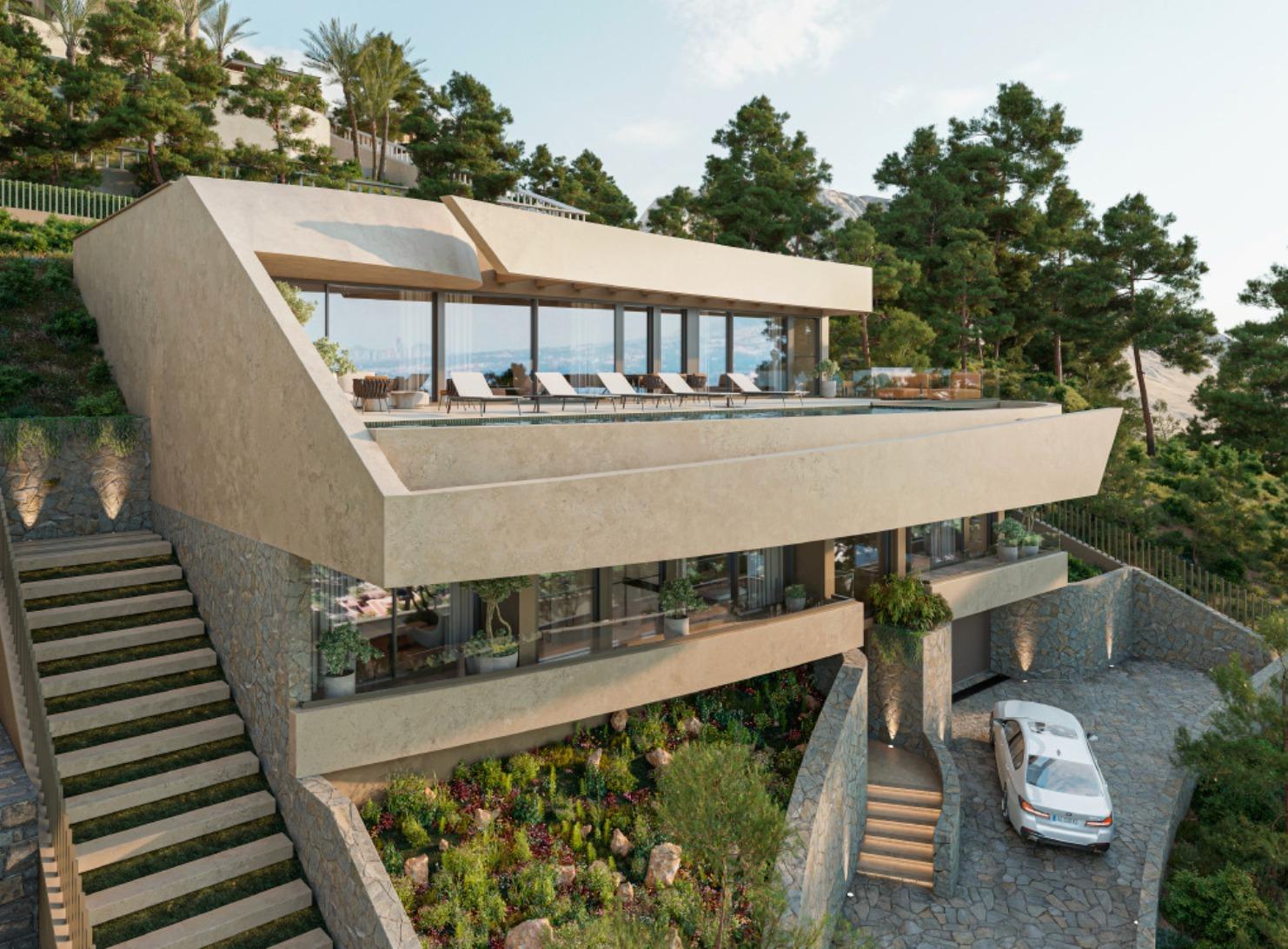 Villa i Zona Altea Hills, Alicante, Spanien 4 sovrum, 600 kvm. Nr. 165910