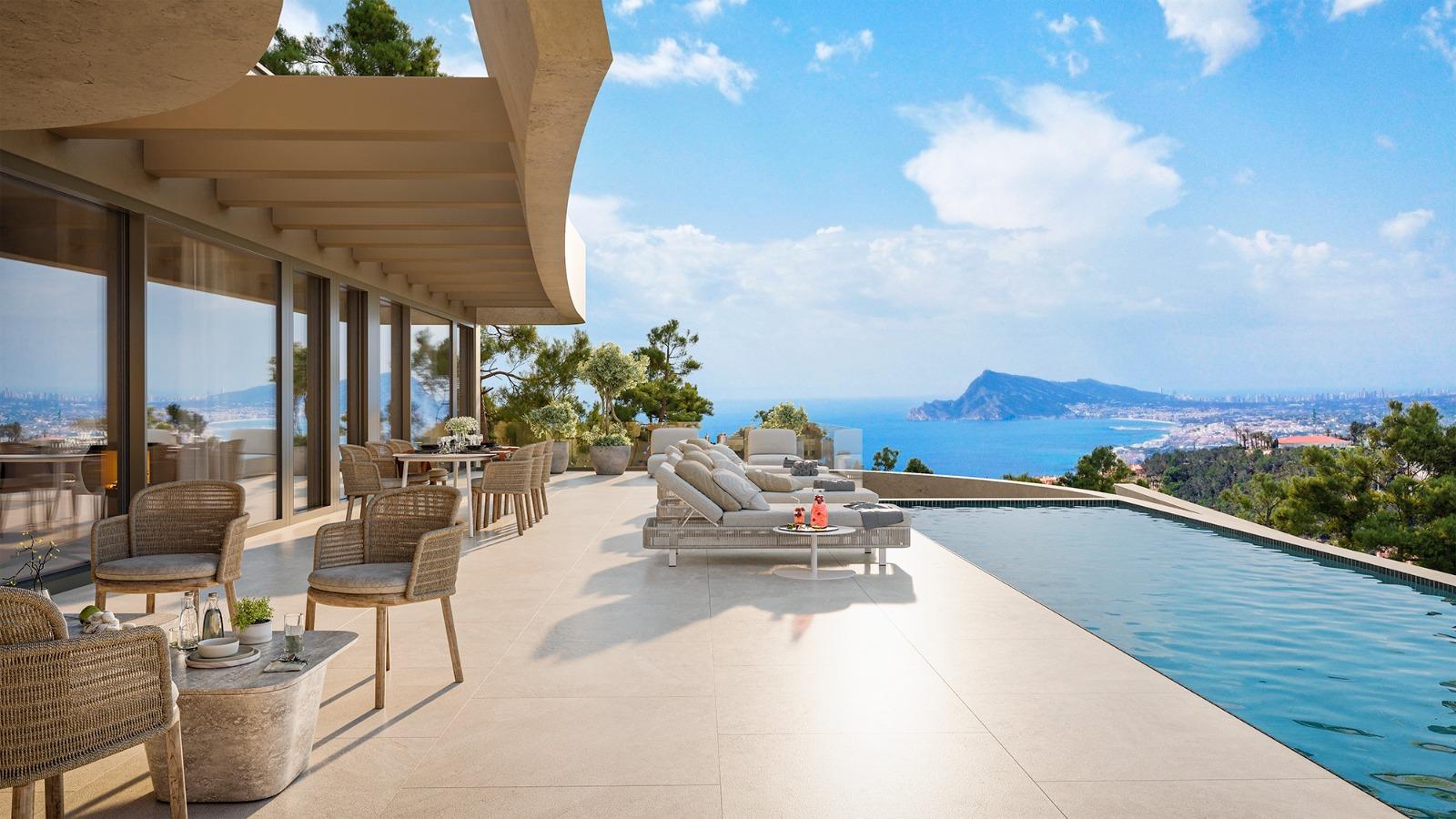 Villa i Zona Altea Hills, Alicante, Spanien 4 sovrum, 600 kvm. Nr. 165910
