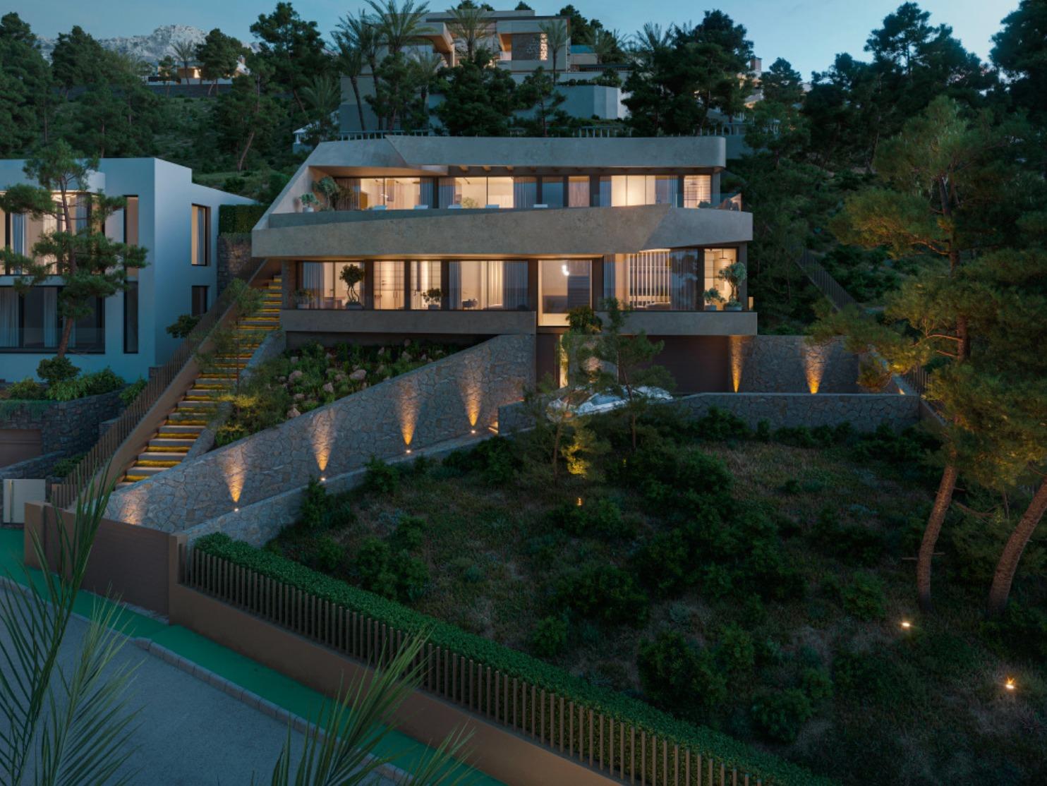 Villa i Zona Altea Hills, Alicante, Spanien 4 sovrum, 600 kvm. Nr. 165910