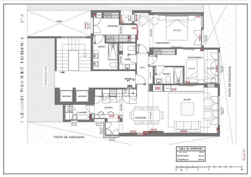 Appartamento a Madrid, Spagna 2 camere da letto, 130 mq. N° 165516
