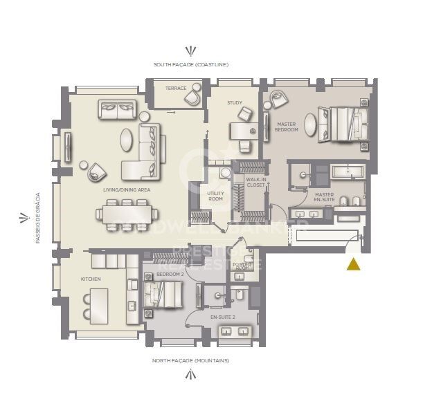 Apartment in Barcelona, Spain 2 bedrooms, 292 sq.m. No. 160285