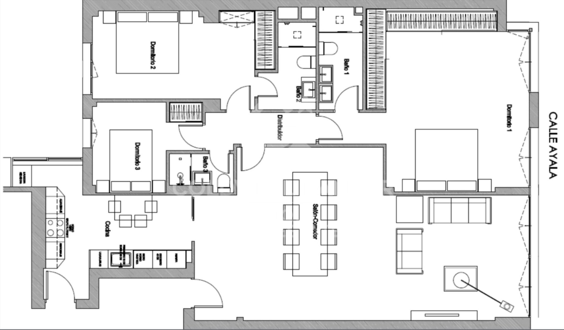 Dzīvoklis Madrid, Spānijā 3 istabas, 200 m2 Nr. 157319