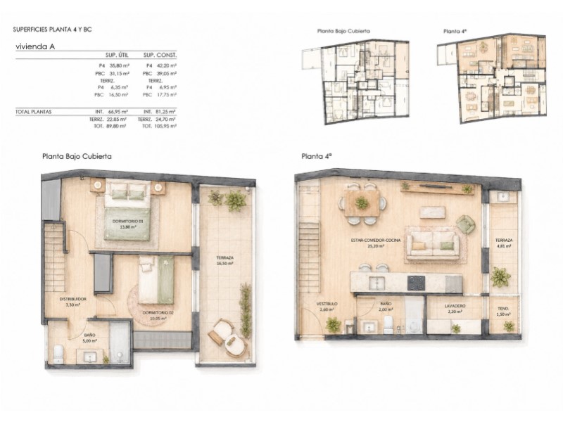 Dzīvoklis A Coruna, Spānijā 2 istabas, 81 m2 Nr. 157320