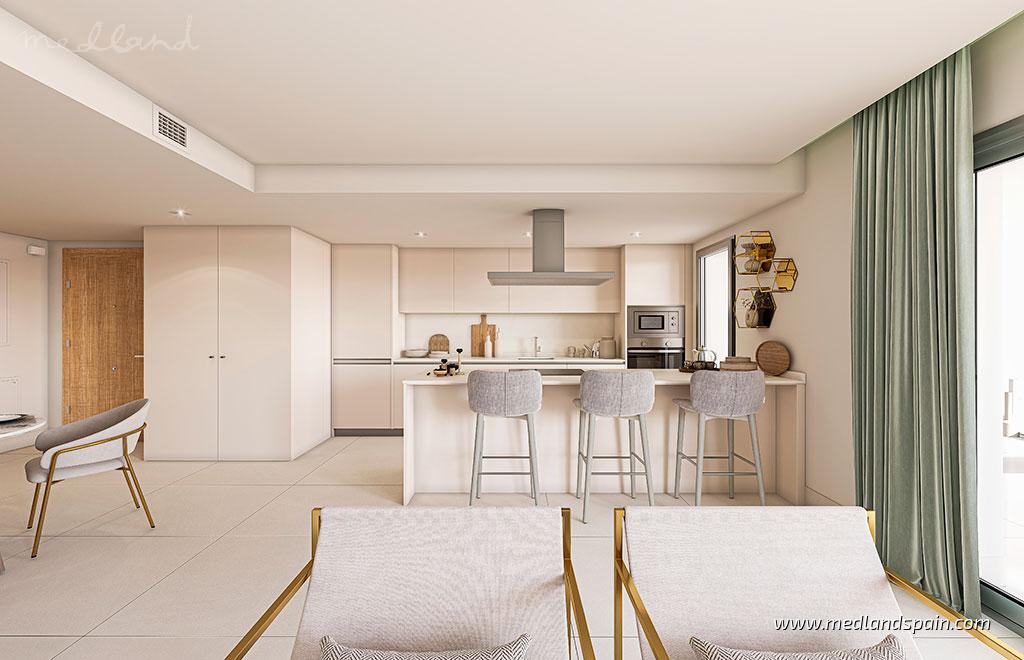 Wohnung in Manilva, Malaga, Spanien 3 Schlafzimmer, 103 m2 Nr. 166679