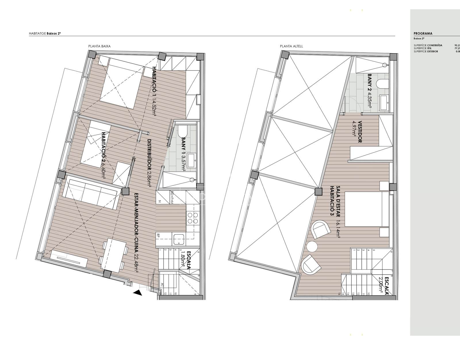 Dzīvoklis Barcelona, Spānijā 3 istabas, 95 m2 Nr. 150767