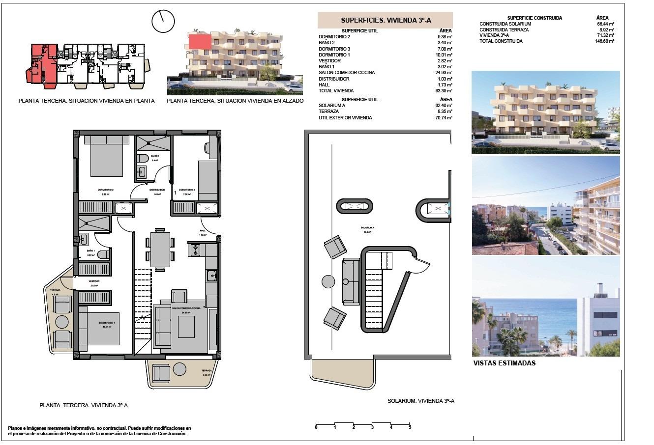 Huoneisto El Campello, Alicante, Espanja 3 makuuhuonetta, 71 m2 No. 148799