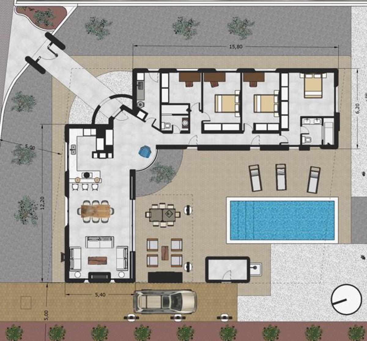 Villa in Polop, Alicante, Spain 3 bedrooms, 436 sq.m. No. 80643