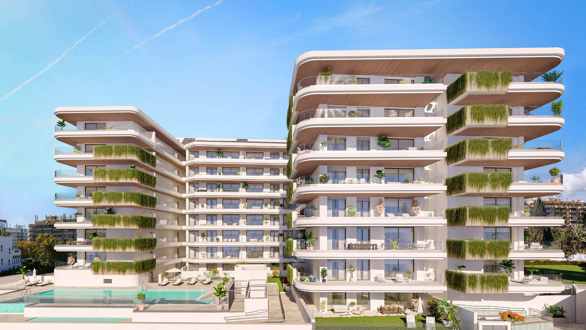 Квартира в JADE Towers, Фуэнхирола, Малага, Испания 2 спальни, 71.02м2 №74688
