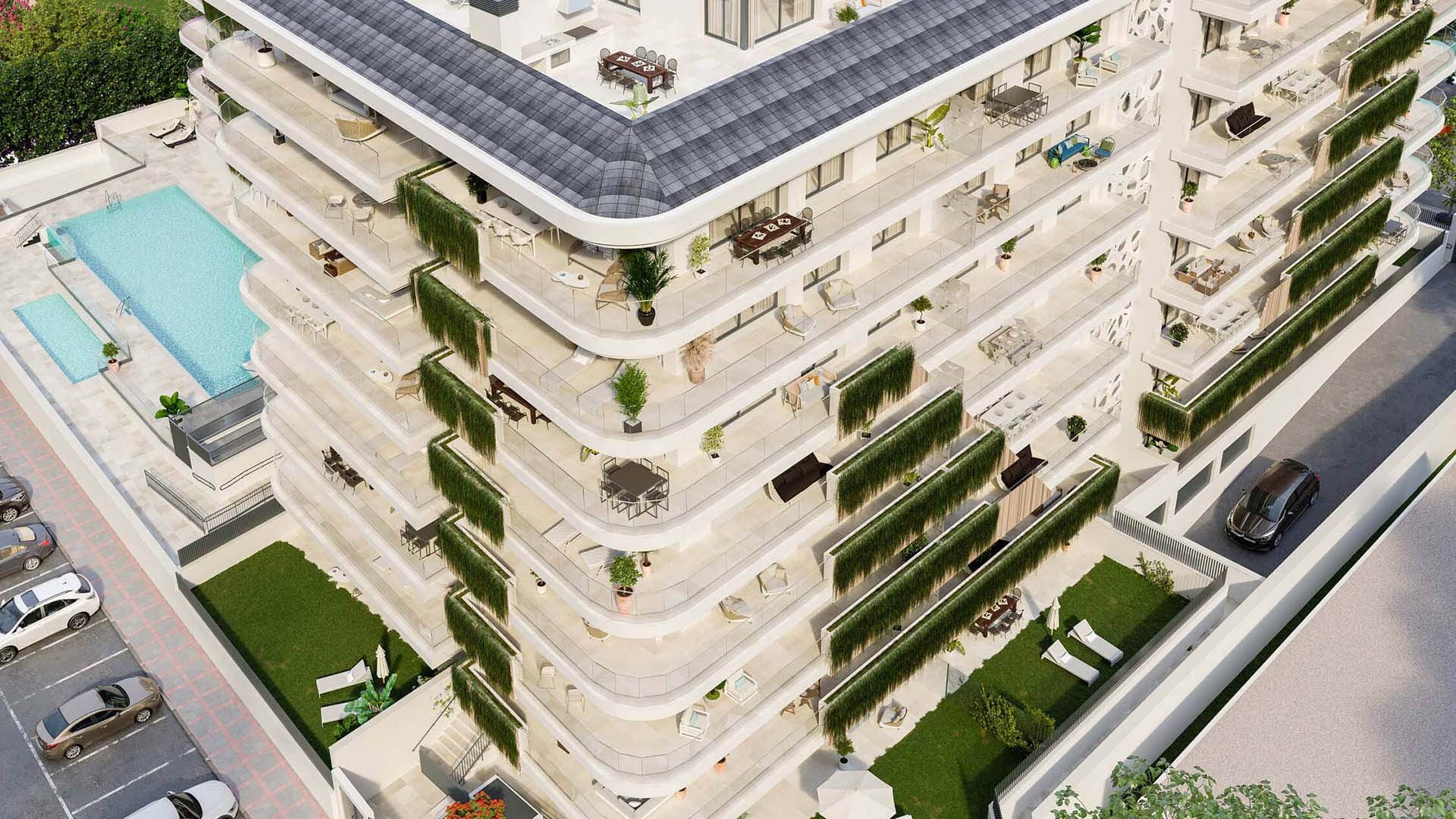 Квартира в JADE Towers, Фуэнхирола, Малага, Испания 2 спальни, 71.02м2 №74688