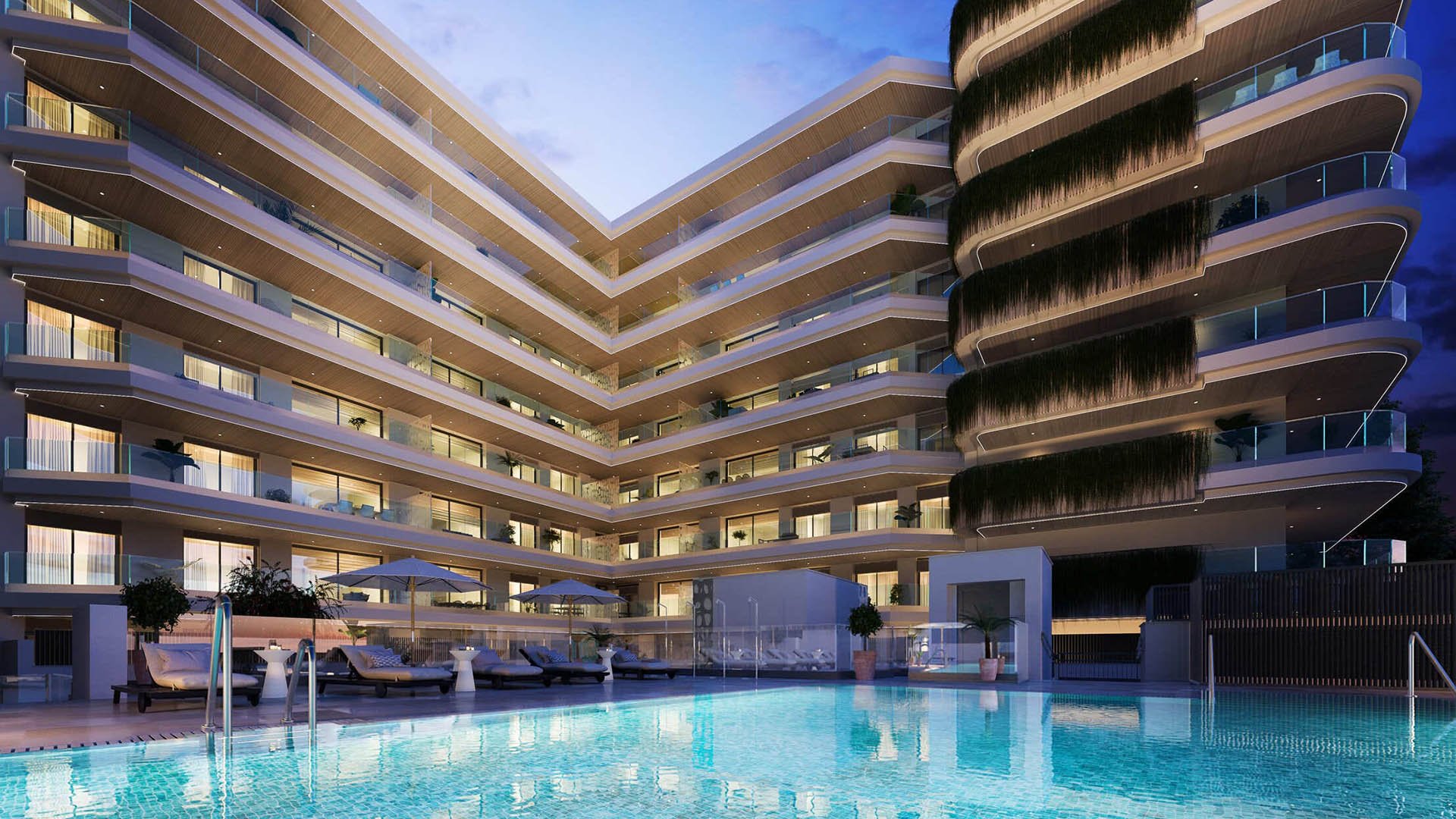 Квартира в JADE Towers, Фуэнхирола, Малага, Испания 2 спальни, 71.02м2 №74688
