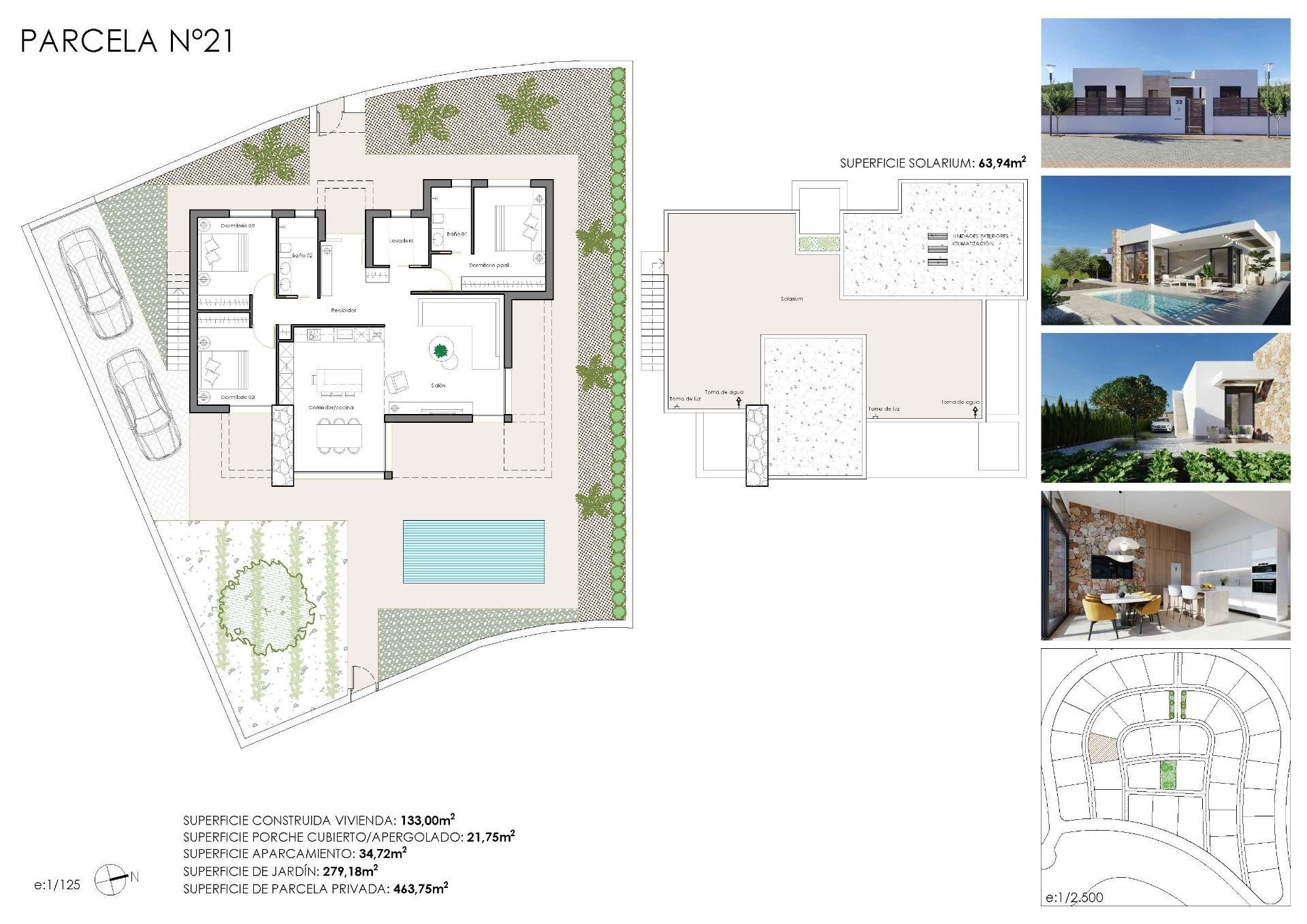 Villa a Fuente Alamo, Murcia, Spagna 3 camere da letto, 133 mq. N° 135272