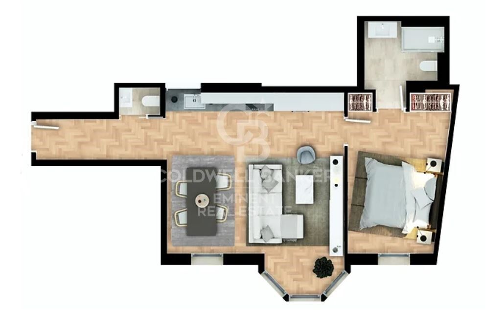 Apartament w Barcelona, Hiszpania 1 sypialnia, 70 mkw. nr 157816