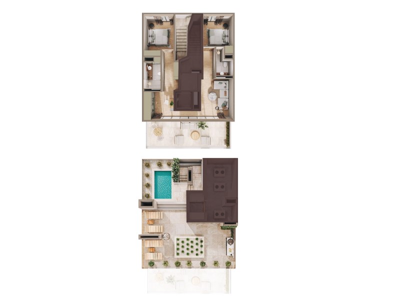 Penthouse in Madrid, Spain 2 bedrooms, 175 sq.m. No. 156926