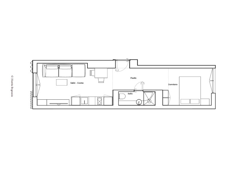Apartment à Madrid, Espagne 1 chambre, 63 m2 No. 156927