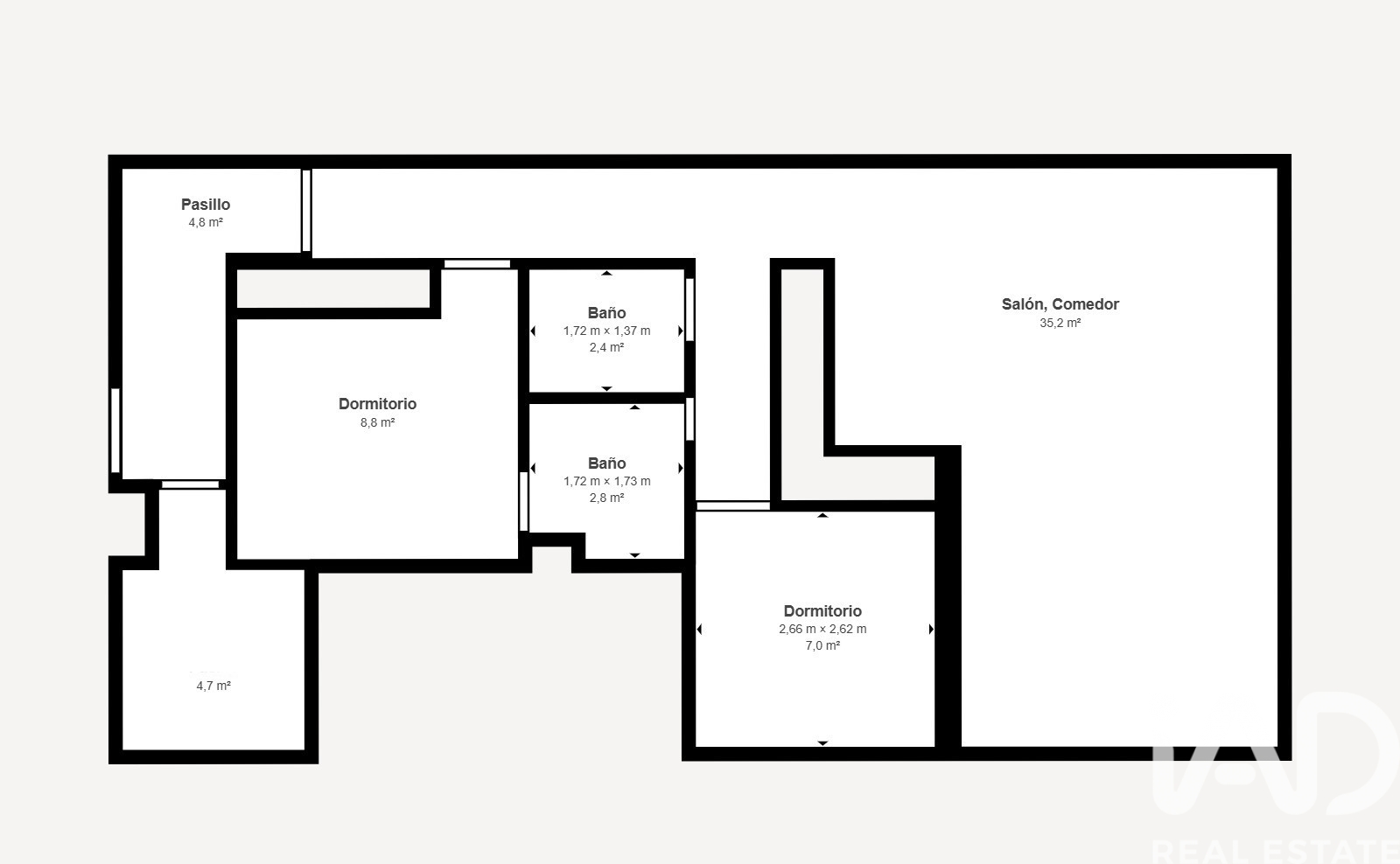 Apartment in Madrid, Spain 3 bedrooms, 96 sq.m. No. 187578