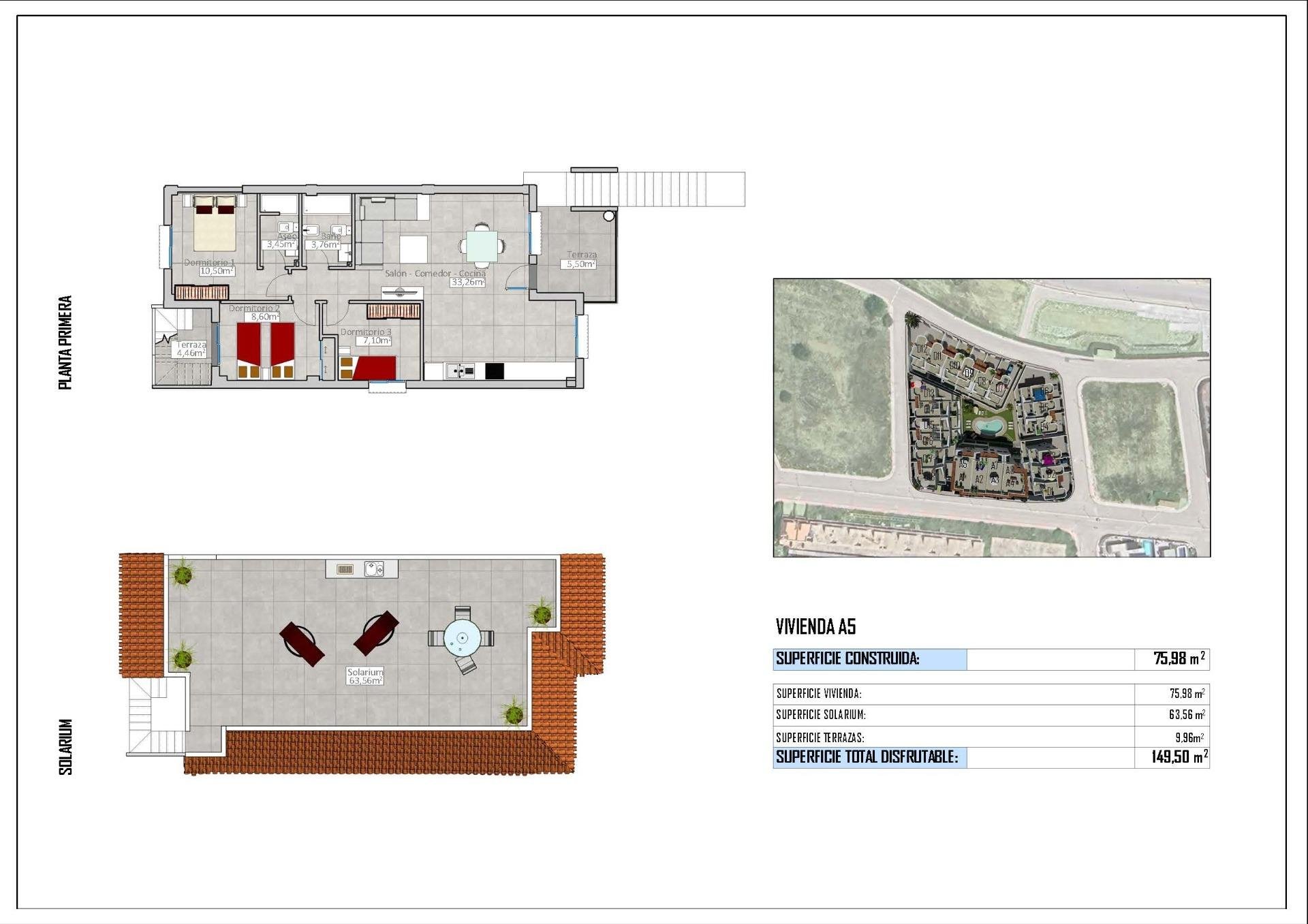 Bungalowi Cox, Alicante, Espanja 3 makuuhuonetta, 75 m2 No. 144163