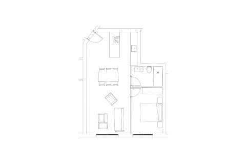 Dzīvoklis VITANIA, Calpe, Alicante, Spānijā 1 istaba, 55.11 m2 Nr. 146464
