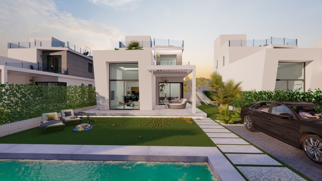 Villa en Benidorm, Alicante, España 3 dormitorios,  No. 152039