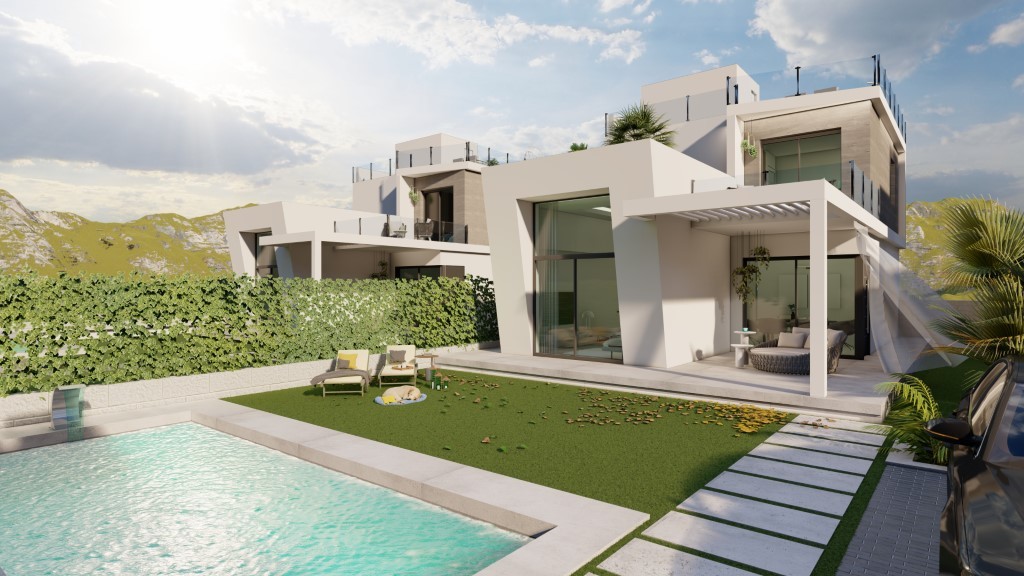 Villa en Benidorm, Alicante, España 3 dormitorios,  No. 152039
