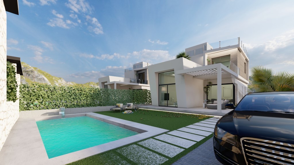 Villa en Benidorm, Alicante, España 3 dormitorios,  No. 152039