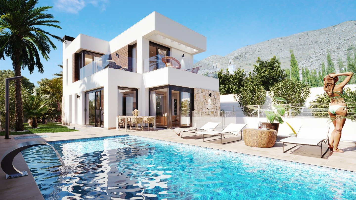 Villa à Finestrat, Alicante, Espagne 4 chambres,  No. 100514